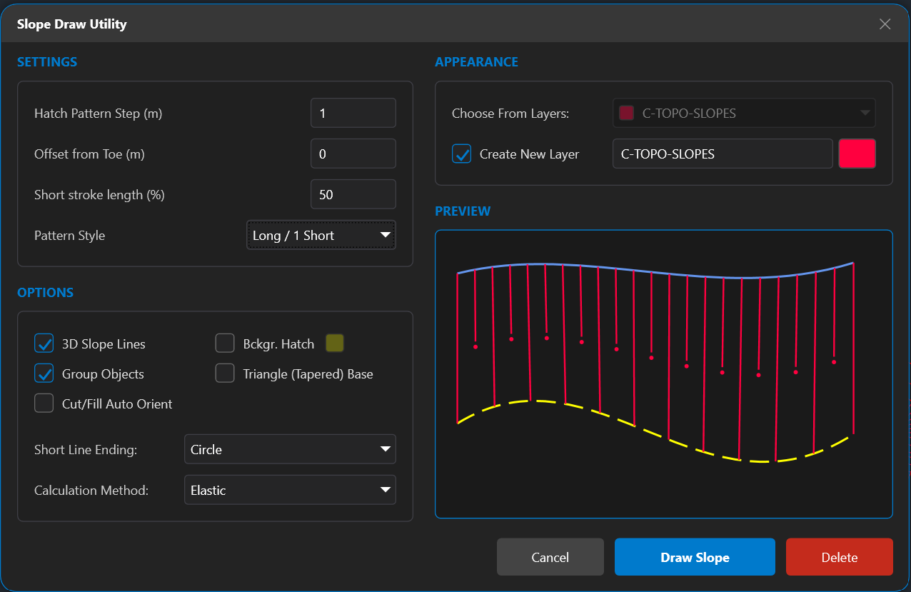 Automating Grading Plan Detailing with Smart Slope Generator
