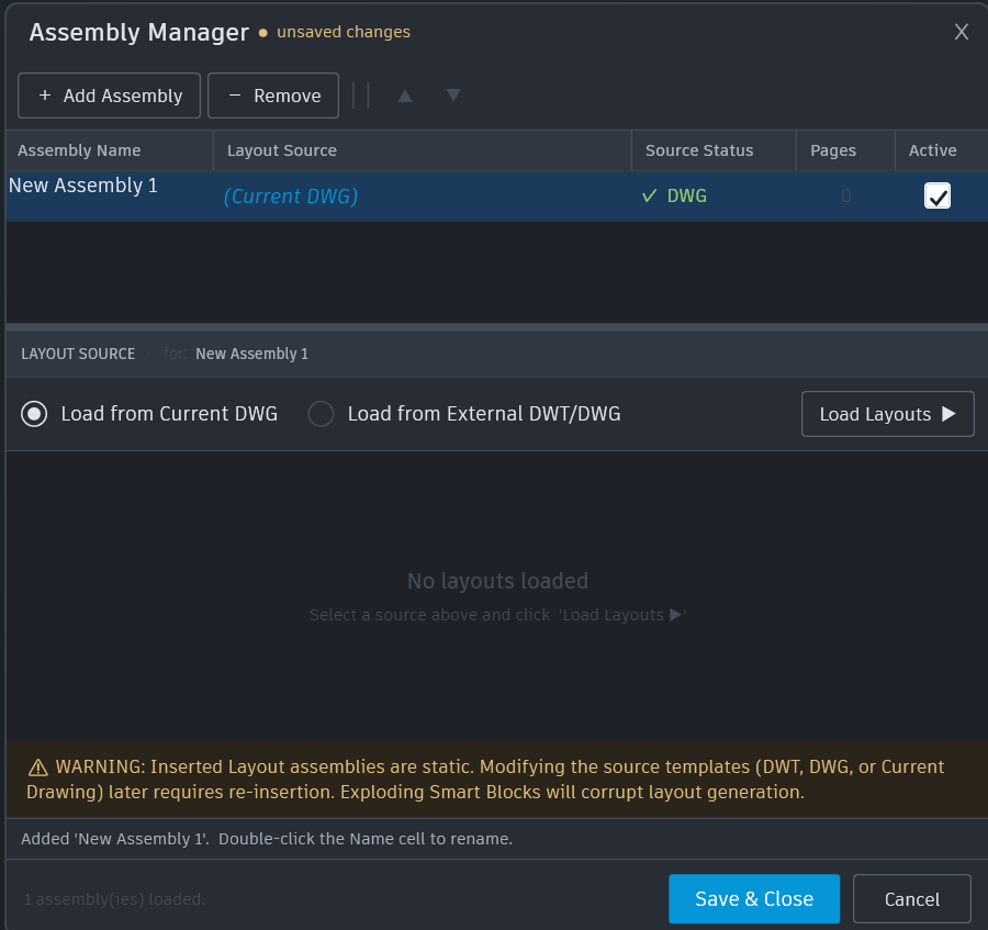 Assembly Manager screenshot