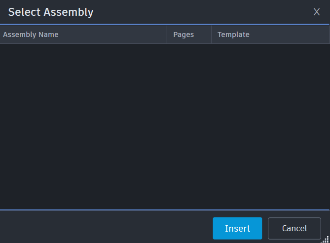 Insert Assembly screenshot